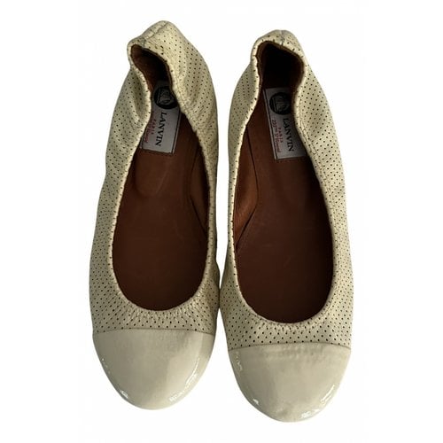 Pre-owned Lanvin Leather Flats In Other