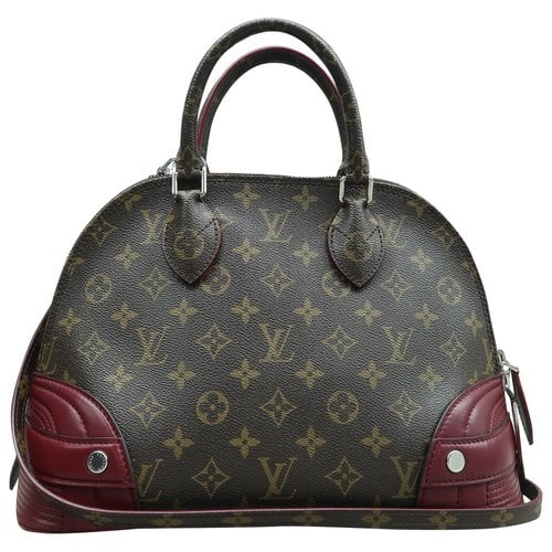 Pre-owned Louis Vuitton Alma Leather Satchel In Brown