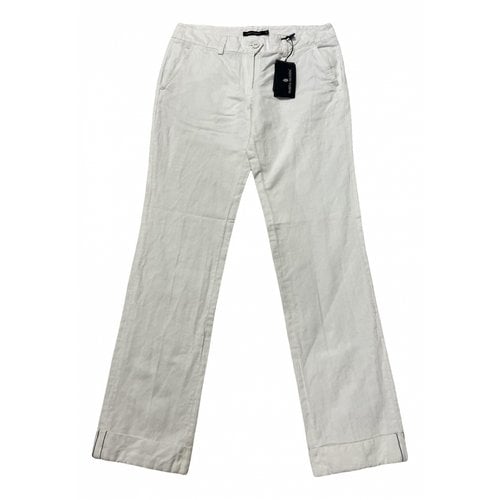 Pre-owned Marina Yachting Trousers In White
