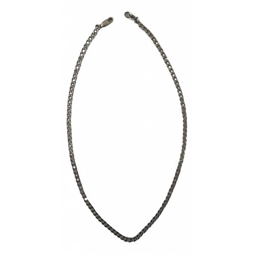Pre-owned Missoma Silver Long Necklace