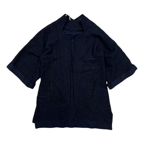 Pre-owned Roland Mouret Cardigan In Navy