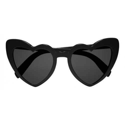 Pre-owned Saint Laurent Loulou Oversized Sunglasses In Black