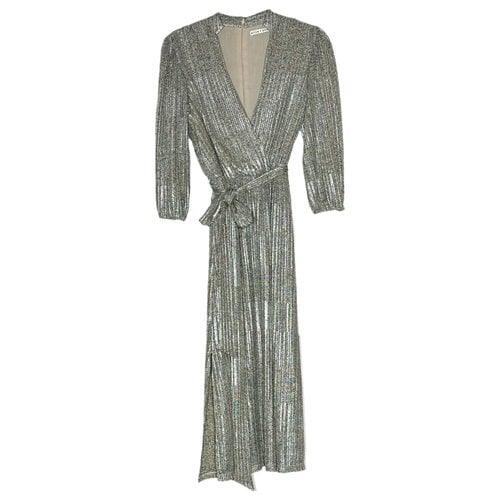 Pre-owned Alice And Olivia Mid-length Dress In Silver