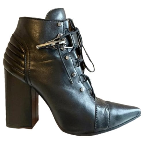 Pre-owned Emilio Pucci Leather Boots In Black