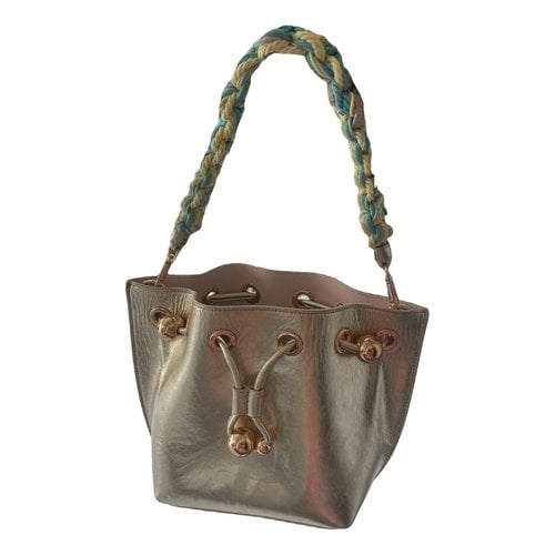 Pre-owned Sophia Webster Leather Handbag In Gold