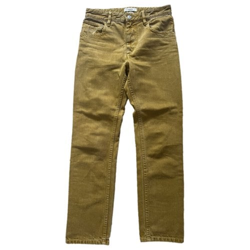 Pre-owned Isabel Marant Étoile Straight Jeans In Camel