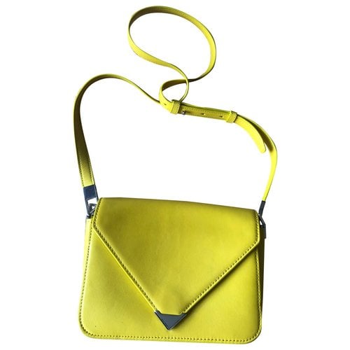 Pre-owned Alexander Wang Prisma Leather Handbag In Yellow