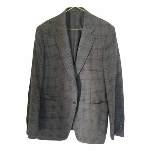 Pre-owned Thomas Pink Wool Vest In Grey