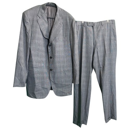Pre-owned Isaia Wool Suit In Grey