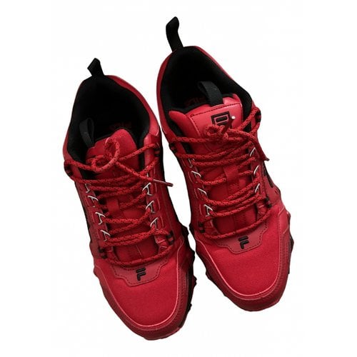 Pre-owned Fila Low Trainers In Red