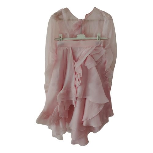 Pre-owned Ermanno Scervino Silk Dress In Pink