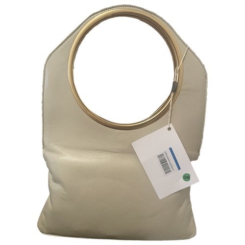 Pre-owned By Far Leather Tote In Multicolour