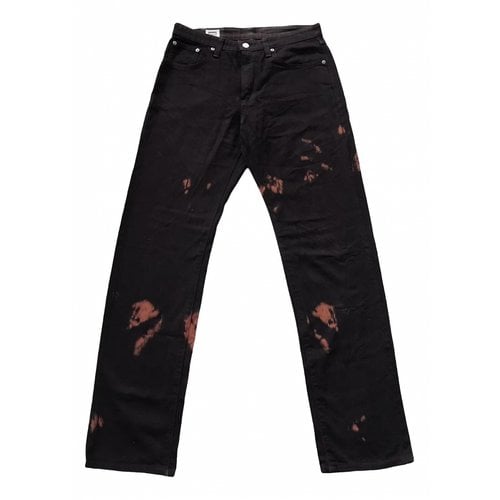 Pre-owned Edwin Straight Jeans In Black