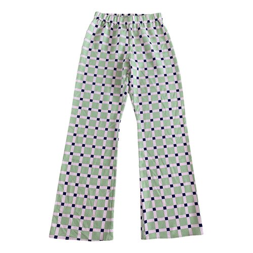 Pre-owned Stine Goya Trousers In Green