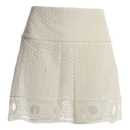 Pre-owned Chloé Mini Skirt In White