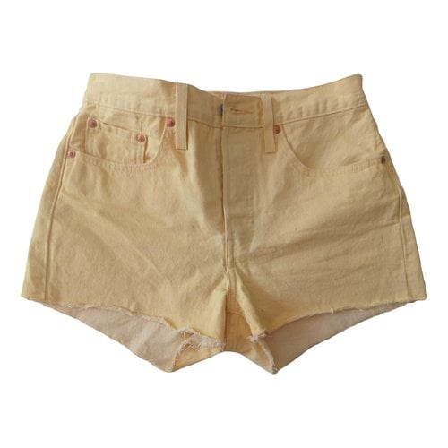 Pre-owned Levi's Short Pants In Yellow