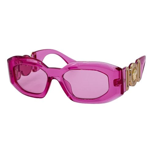 Pre-owned Versace Medusa Biggie Sunglasses In Pink