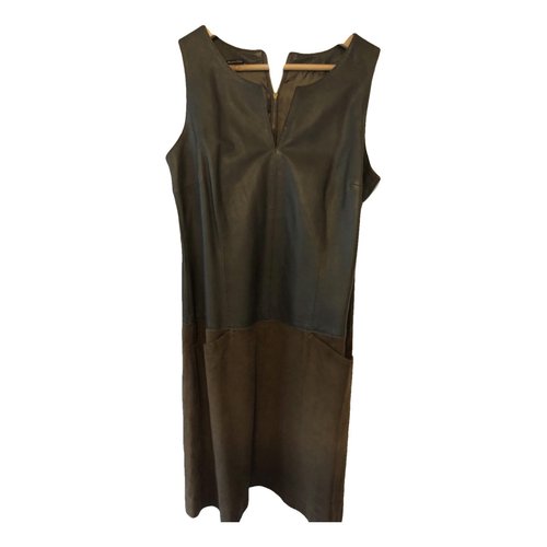Pre-owned Massimo Dutti Leather Mini Dress In Other