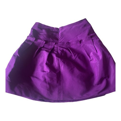 Pre-owned Prada Mini Skirt In Purple