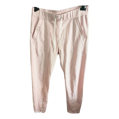 Pre-owned G-star Raw Trousers In Pink