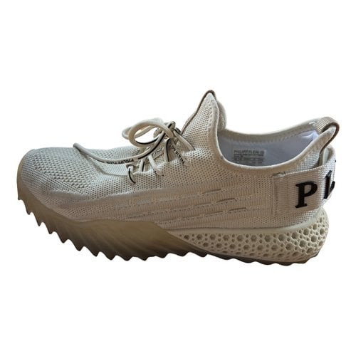Pre-owned Philipp Plein Trainers In Beige