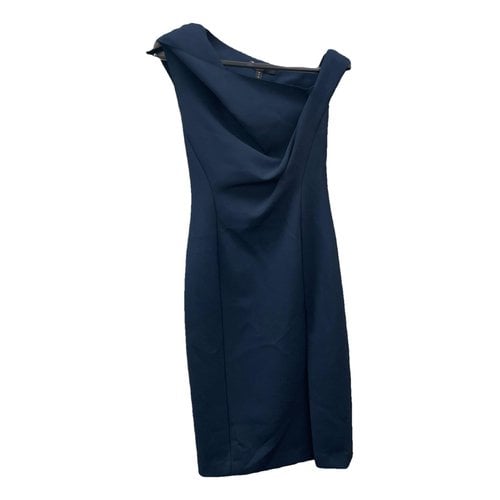 Pre-owned Aqaq Mid-length Dress In Blue