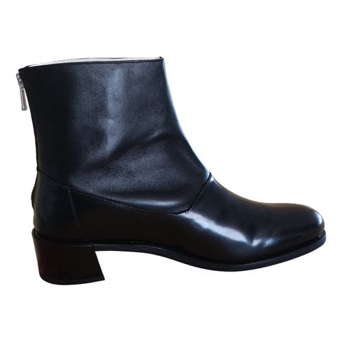 Pre-owned Paraboot Leather Boots In Black
