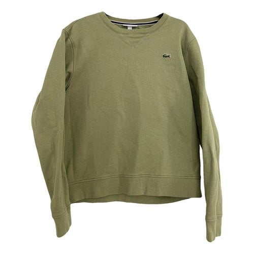 Pre-owned Lacoste Sweatshirt In Green