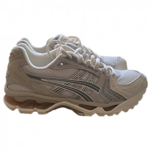Pre-owned Asics Trainers In Beige