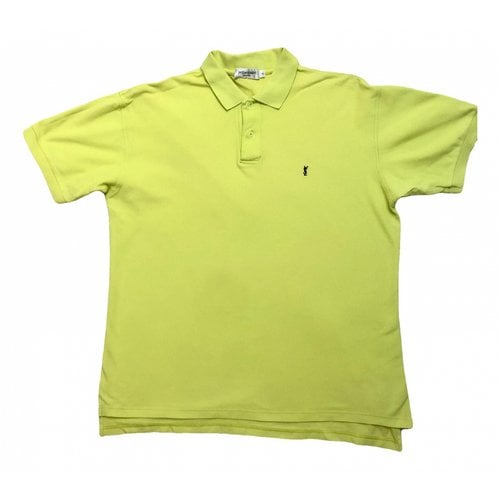 Pre-owned Saint Laurent Polo Shirt In Green