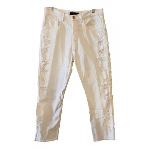 Pre-owned 3x1 Straight Jeans In White