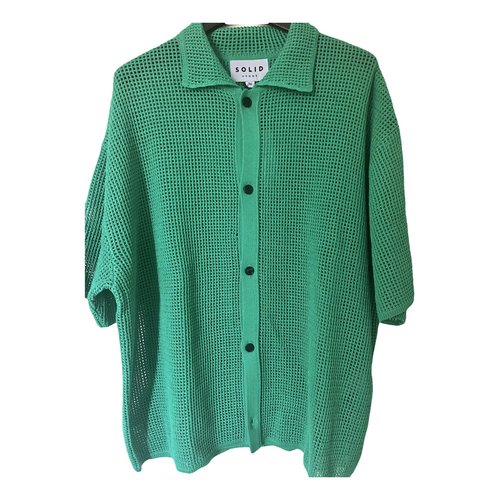 Pre-owned Solid Homme Shirt In Green