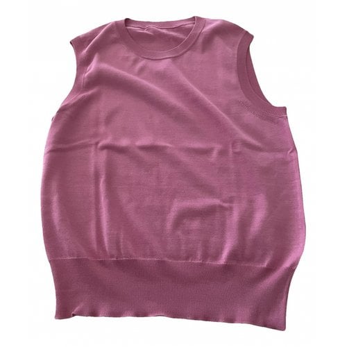Pre-owned Dolce & Gabbana Silk Vest In Pink