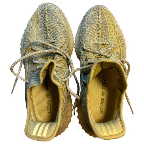 Pre-owned Yeezy X Adidas Boost 350 V2 Cloth Trainers In Green
