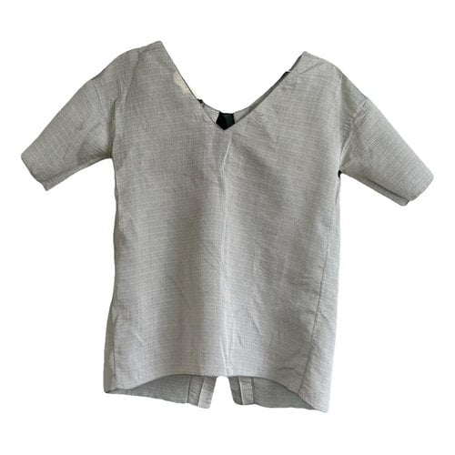 Pre-owned Marni Silk Shirt In Grey
