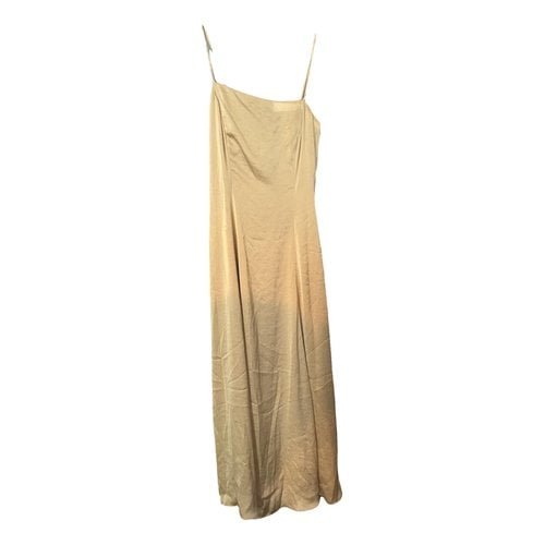 Pre-owned Theory Maxi Dress In Yellow