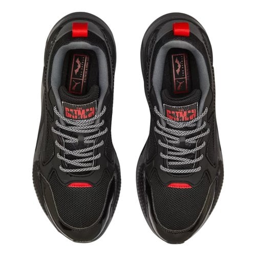 Pre-owned Puma Cloth High Trainers In Black
