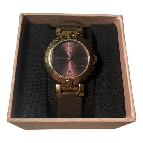 Pre-owned Tous Watch In Brown