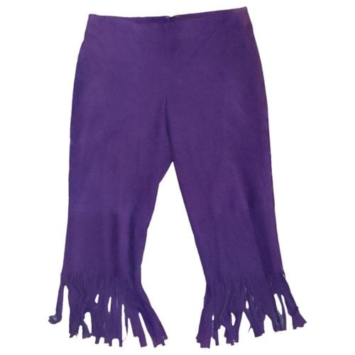 Pre-owned Ralph Lauren Purple Label Trousers In Purple
