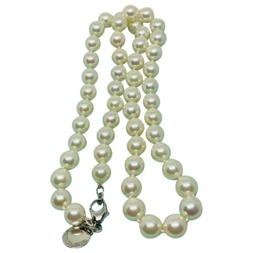 Pre-owned Tiffany & Co Pearl Necklace In White