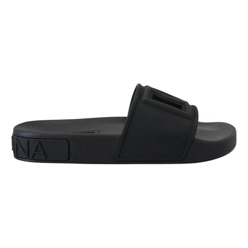Pre-owned Dolce & Gabbana Sandals In Black