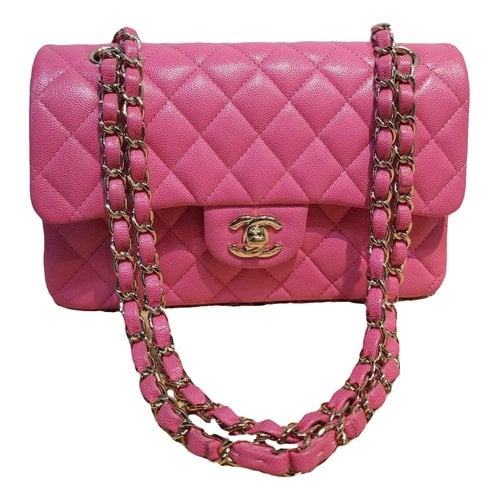 NEW Chanel Light Pink Classic Quilted Caviar Leather WOC Crossbody