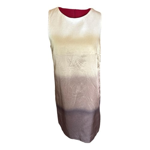 Pre-owned Au Jour Le Jour Mid-length Dress In Brown