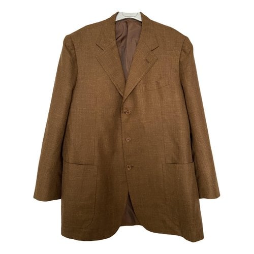 Pre-owned Loro Piana Linen Vest In Brown