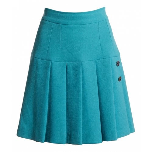 Pre-owned Dolce & Gabbana Wool Skirt In Blue