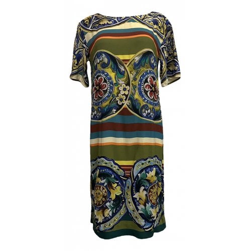 Pre-owned Dolce & Gabbana Mini Dress In Multicolour