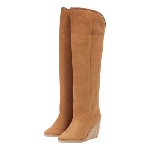 Pre-owned Isabel Marant Snow Boots In Camel
