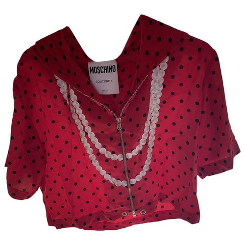 Pre-owned Moschino Blouse In Red