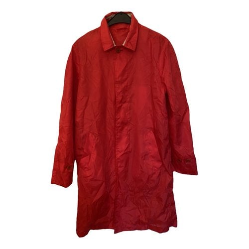 Pre-owned Helmut Lang Coat In Red