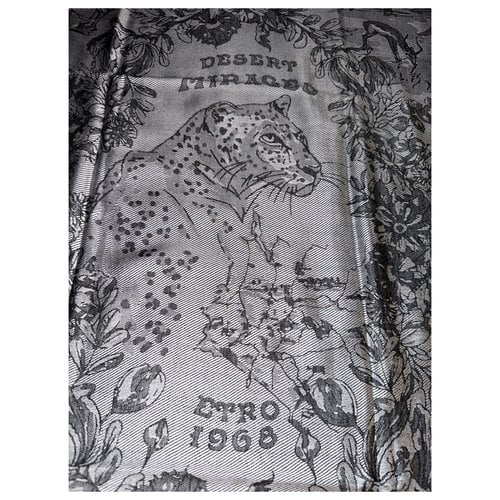 Pre-owned Etro Scarf In Grey